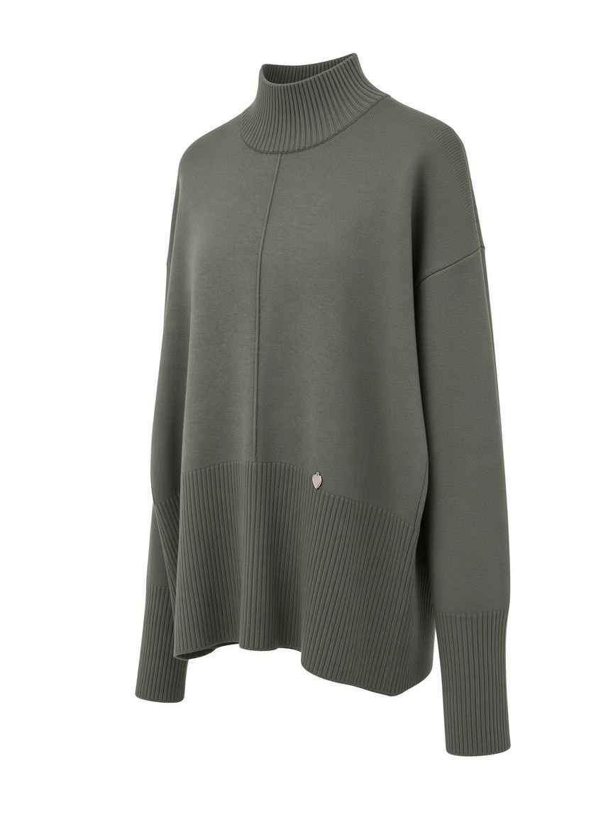 Dámsky rolák N.EVERY DAY GREEN MELANGE Zelená  s.WEAR 4